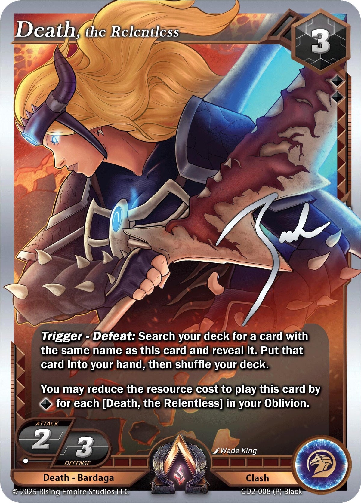 Image for Death, the Relentless (CD2-008) (Champion Deck: Zach Bunn) - Alpha Clash