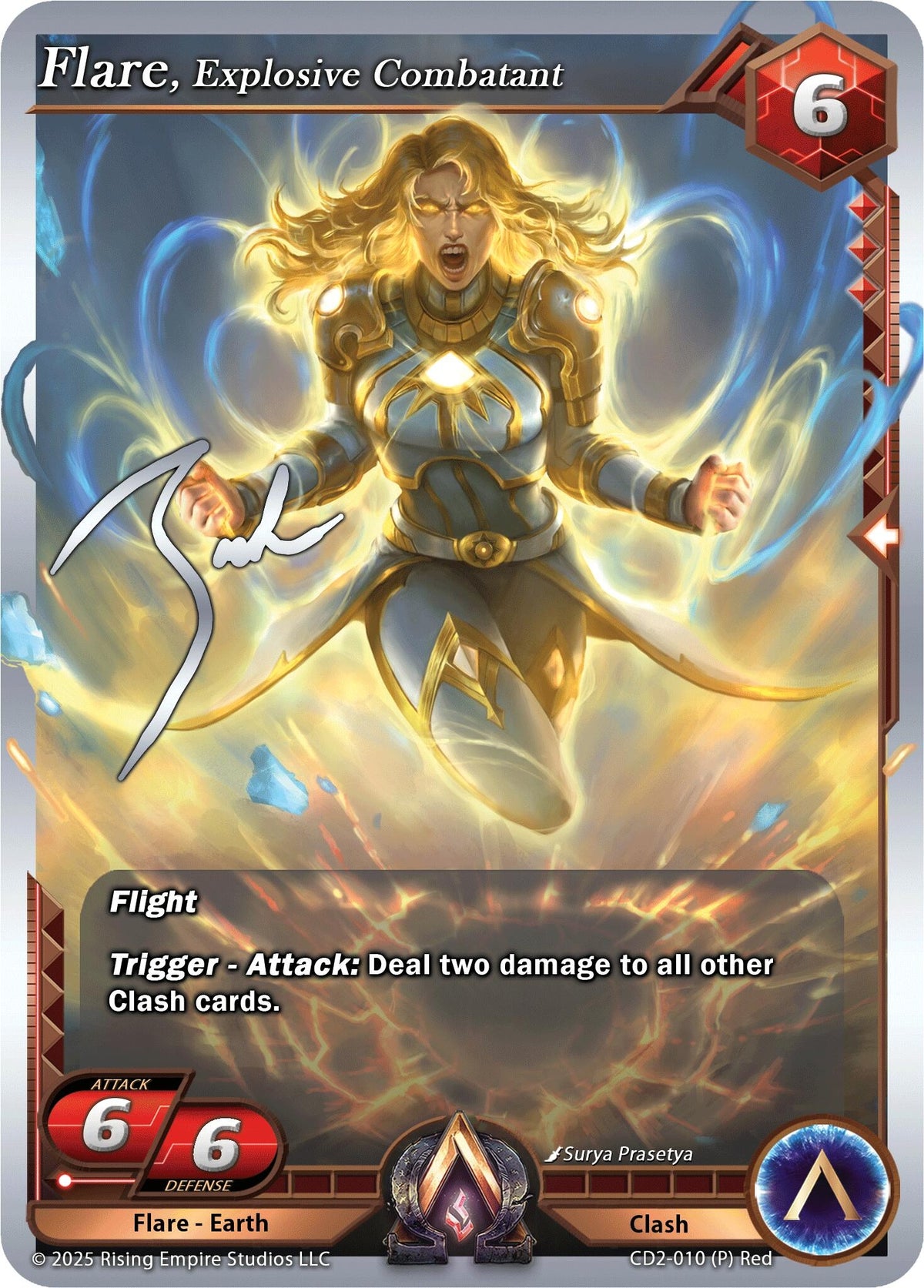 Image for Flare, Explosive Combatant (CD2-010) (Champion Deck: Zach Bunn) - Alpha Clash
