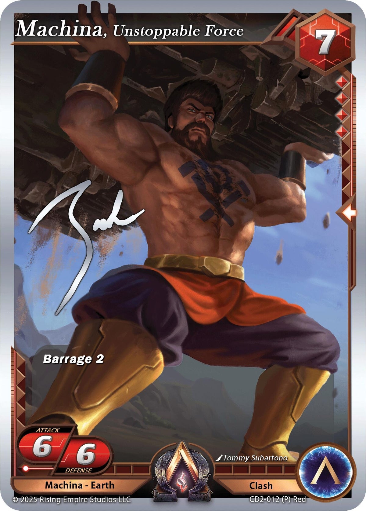 Image for Machina, Unstoppable Force (CD2-012) (Champion Deck: Zach Bunn) - Alpha Clash