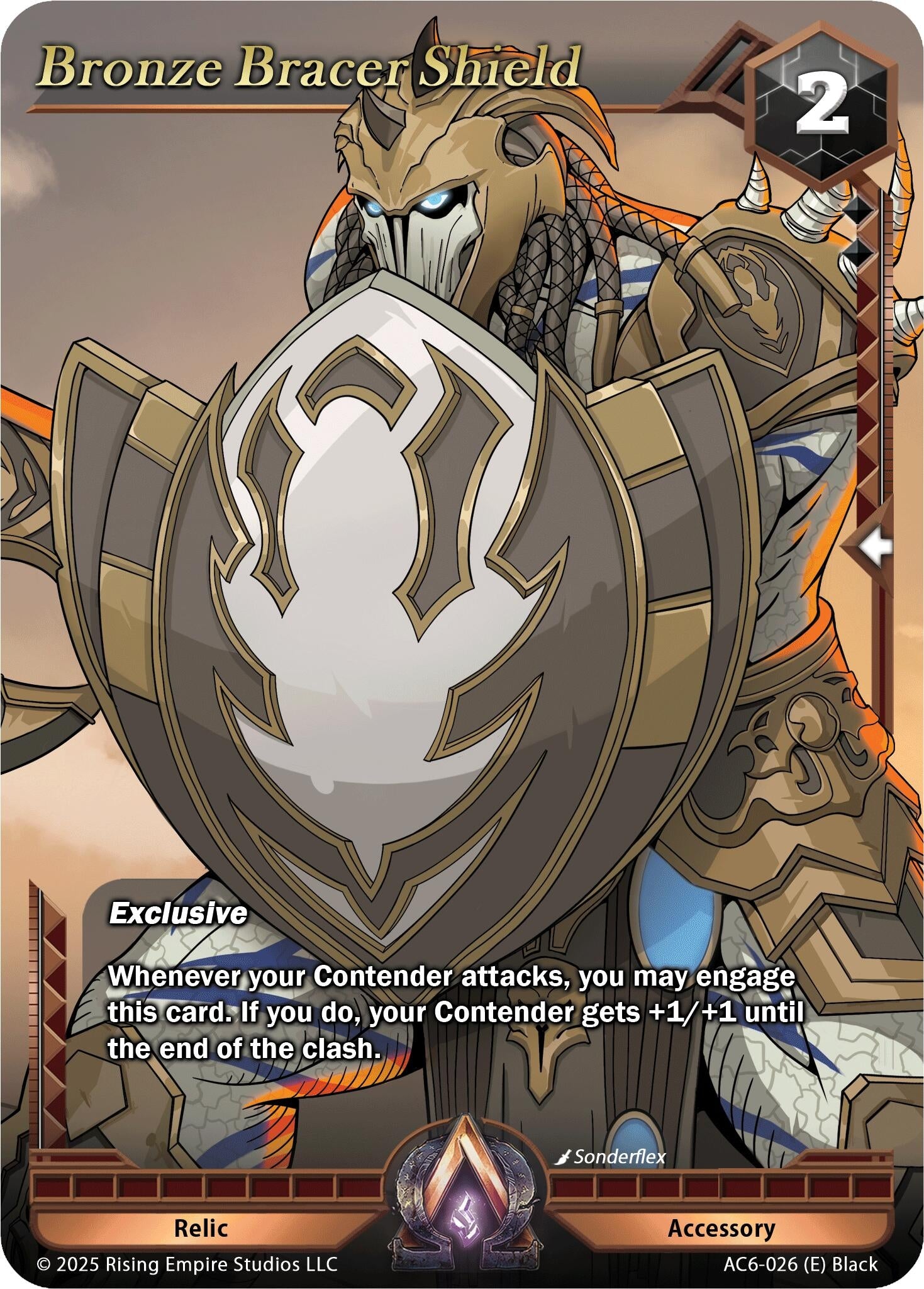 Image for Bronze Bracer Shield (AC6-026) (Echoes of Eternity) - Alpha Clash