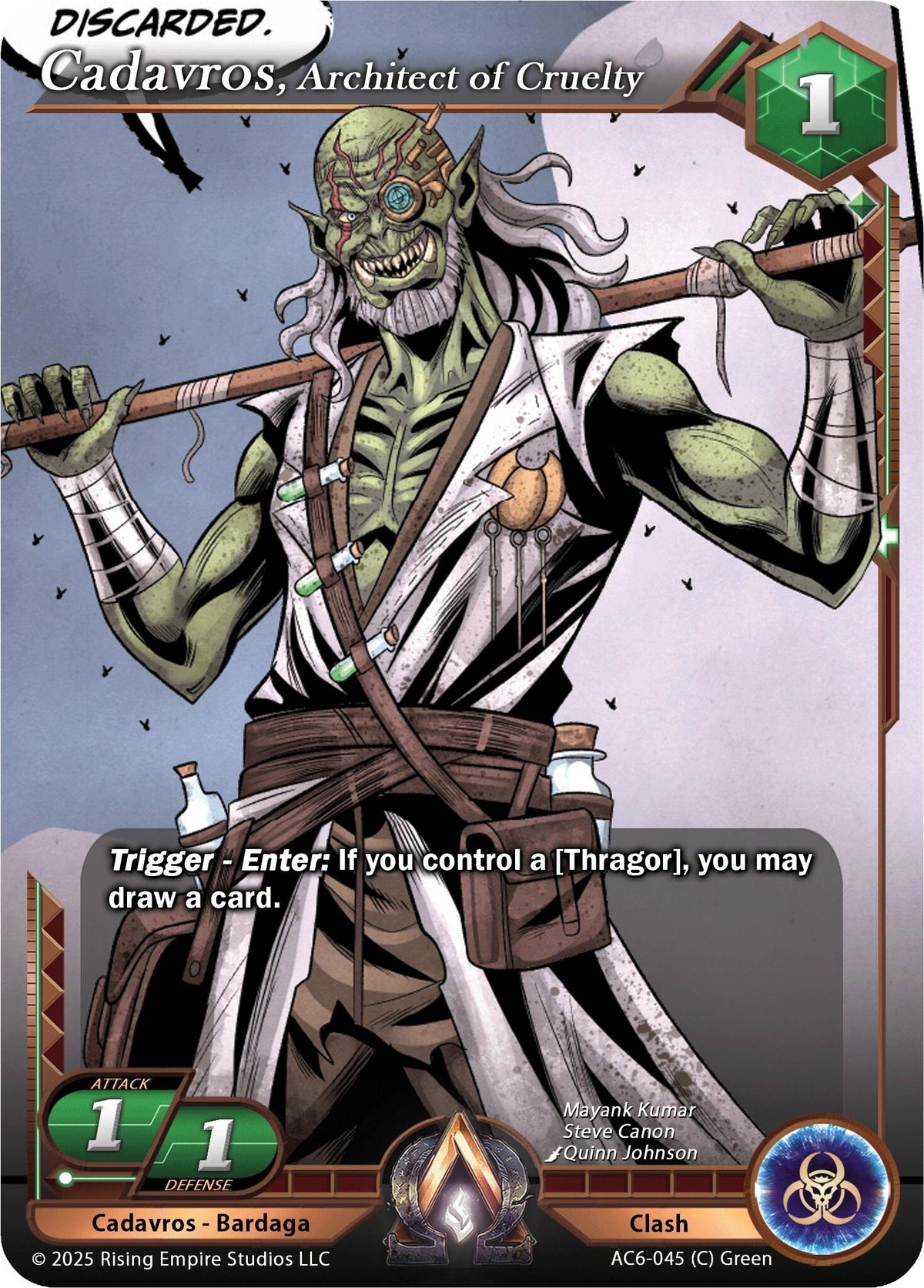 Cadavros, Architect of Cruelty (AC6-045) (Echoes of Eternity)