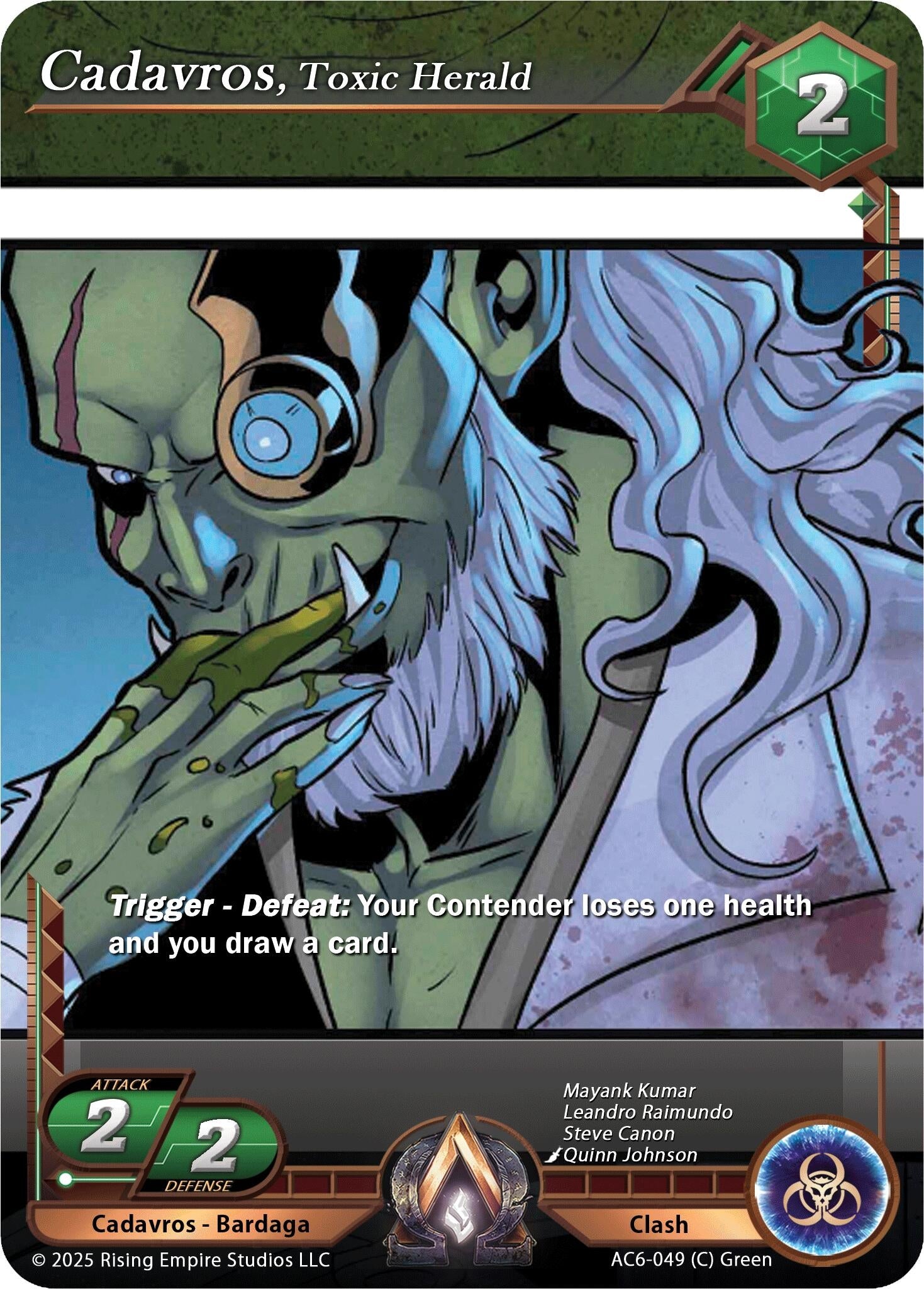 Image for Cadavros, Toxic Herald (AC6-049) (Echoes of Eternity) - Alpha Clash