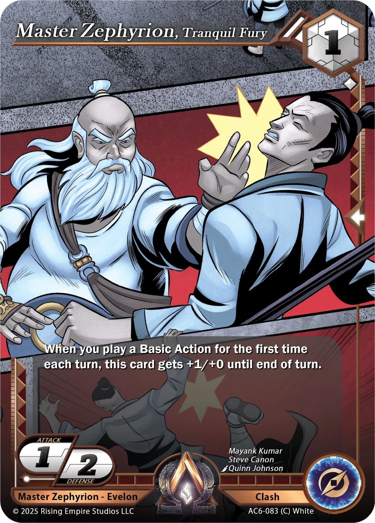 Image for Master Zephyrion, Tranquil Fury (AC6-083) (Echoes of Eternity) - Alpha Clash