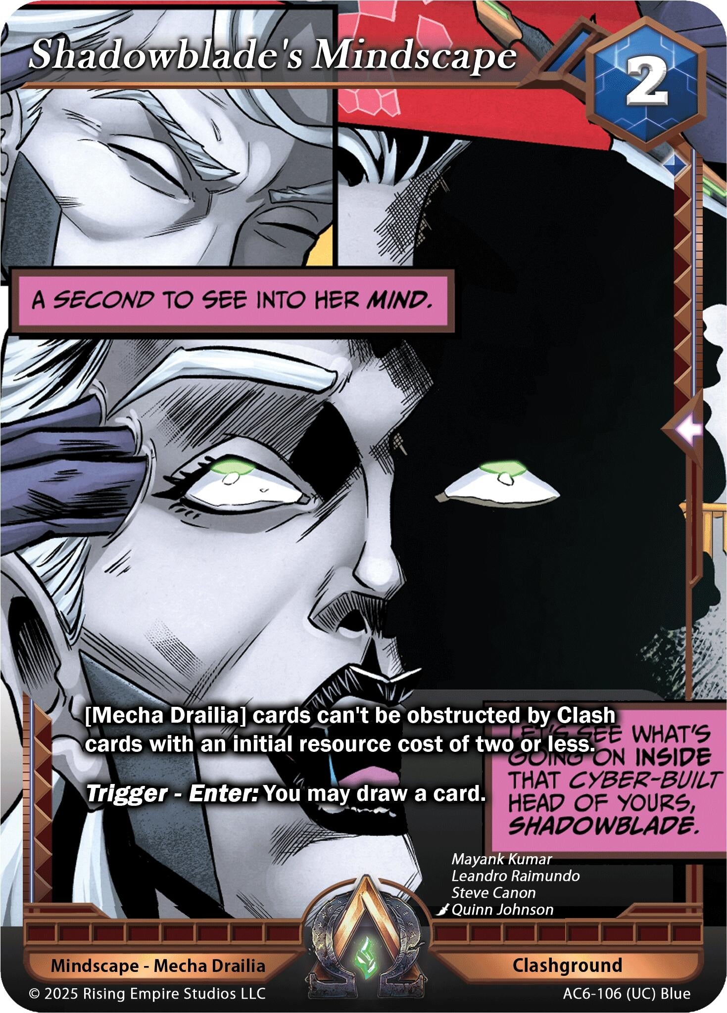 Image for Shadowblade's Mindscape (AC6-106) (Echoes of Eternity) - Alpha Clash