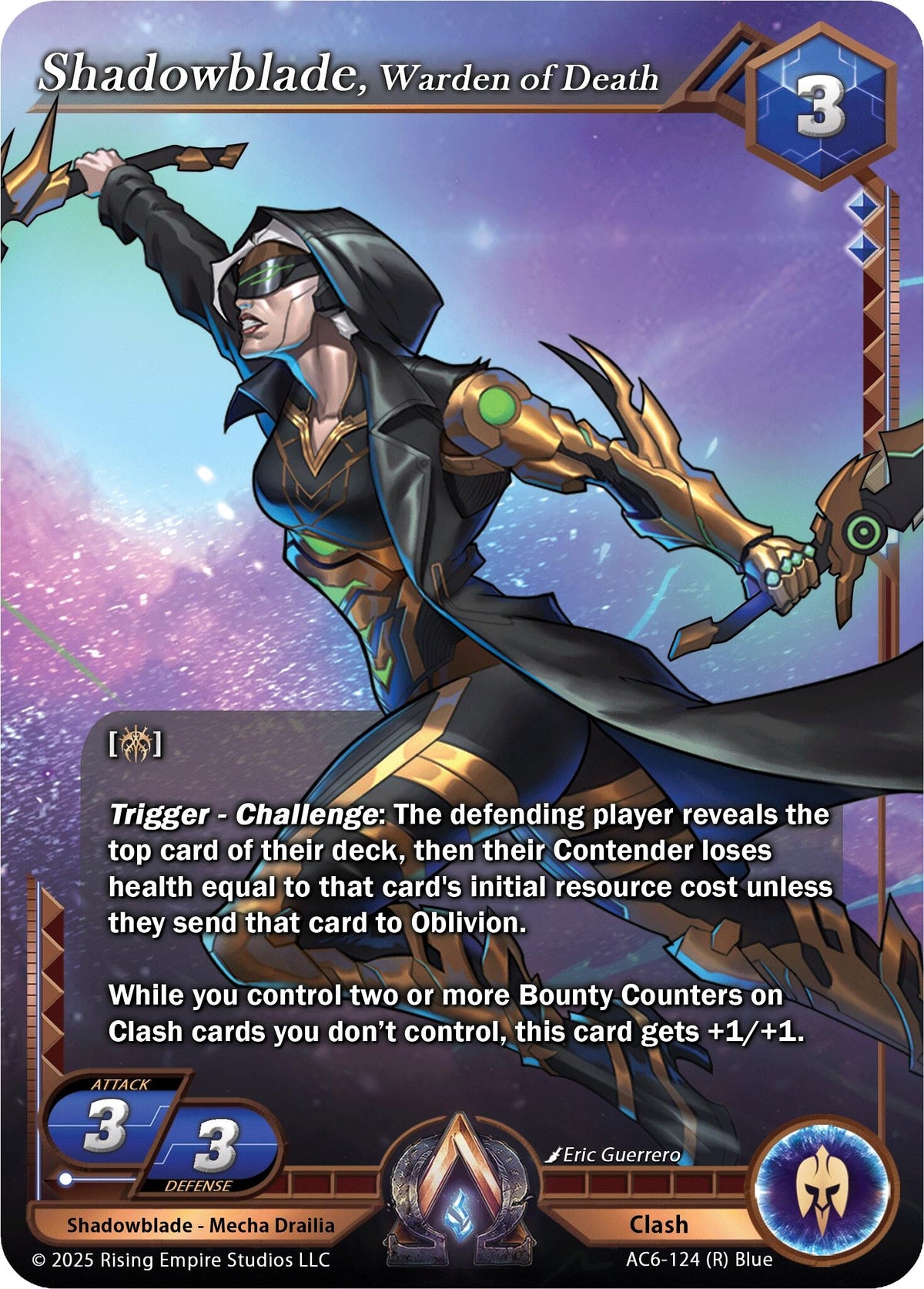 Image for Shadowblade, Warden of Death (AC6-124) (Echoes of Eternity) - Alpha Clash