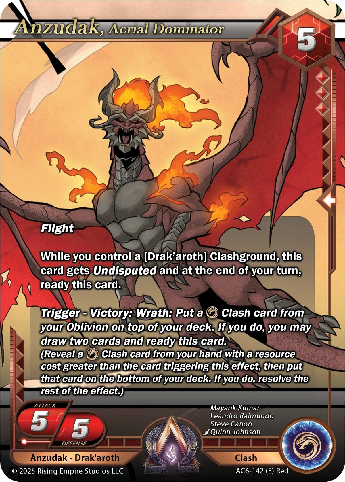 Image for Anzudak, Aerial Dominator (AC6-142) (Echoes of Eternity) - Alpha Clash