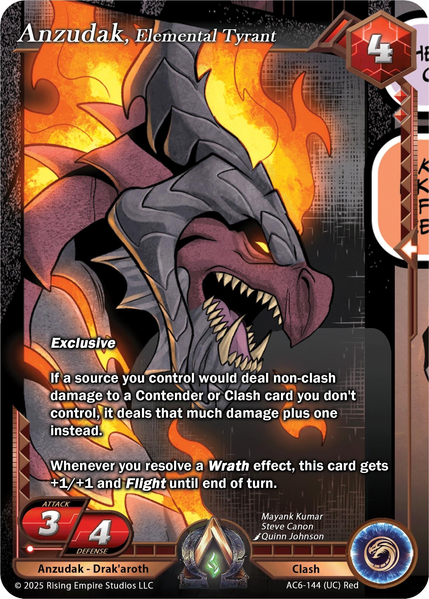 Anzudak, Elemental Tyrant (AC6-144) (Echoes of Eternity)