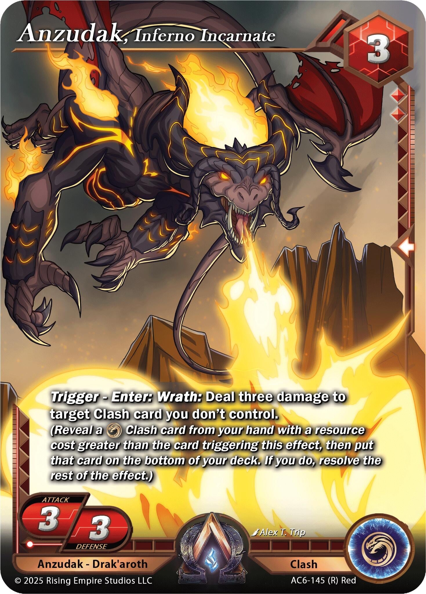 Image for Anzudak, Inferno Incarnate (AC6-145) (Echoes of Eternity) - Alpha Clash