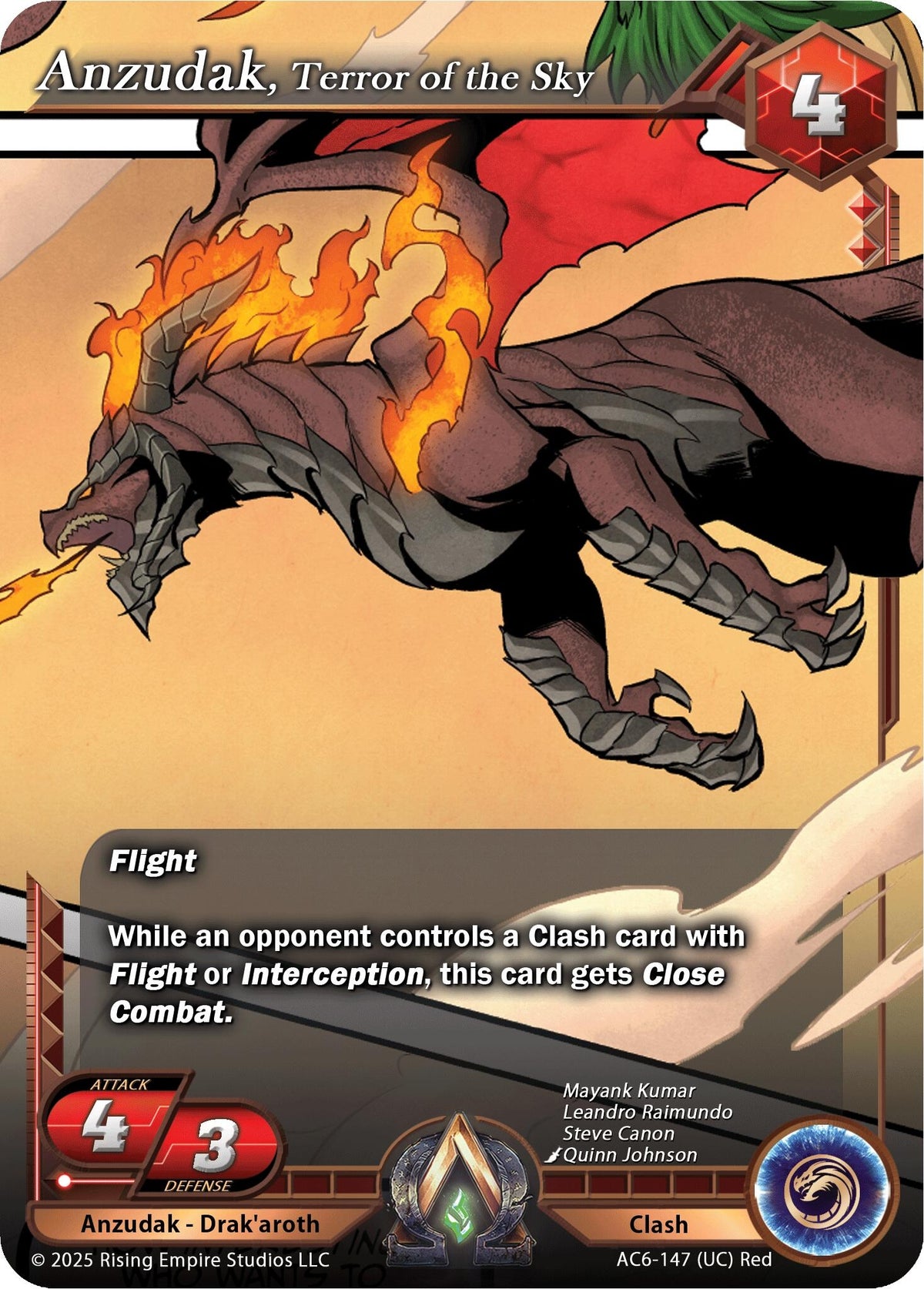 Image for Anzudak, Terror of the Sky (AC6-147) (Echoes of Eternity) - Alpha Clash