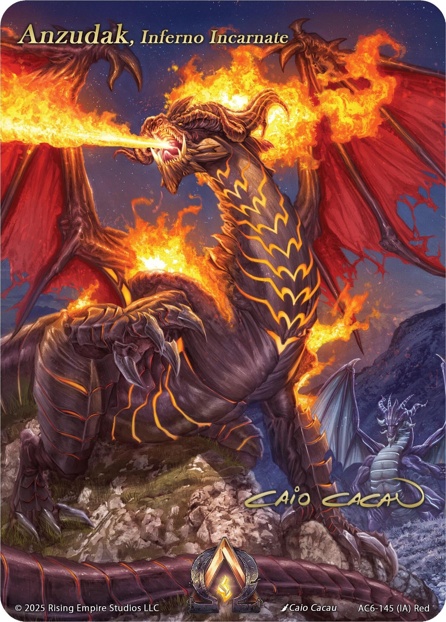 Image for Anzudak, Inferno Incarnate (Iconic Art) (AC6-145) (Echoes of Eternity) - Alpha Clash