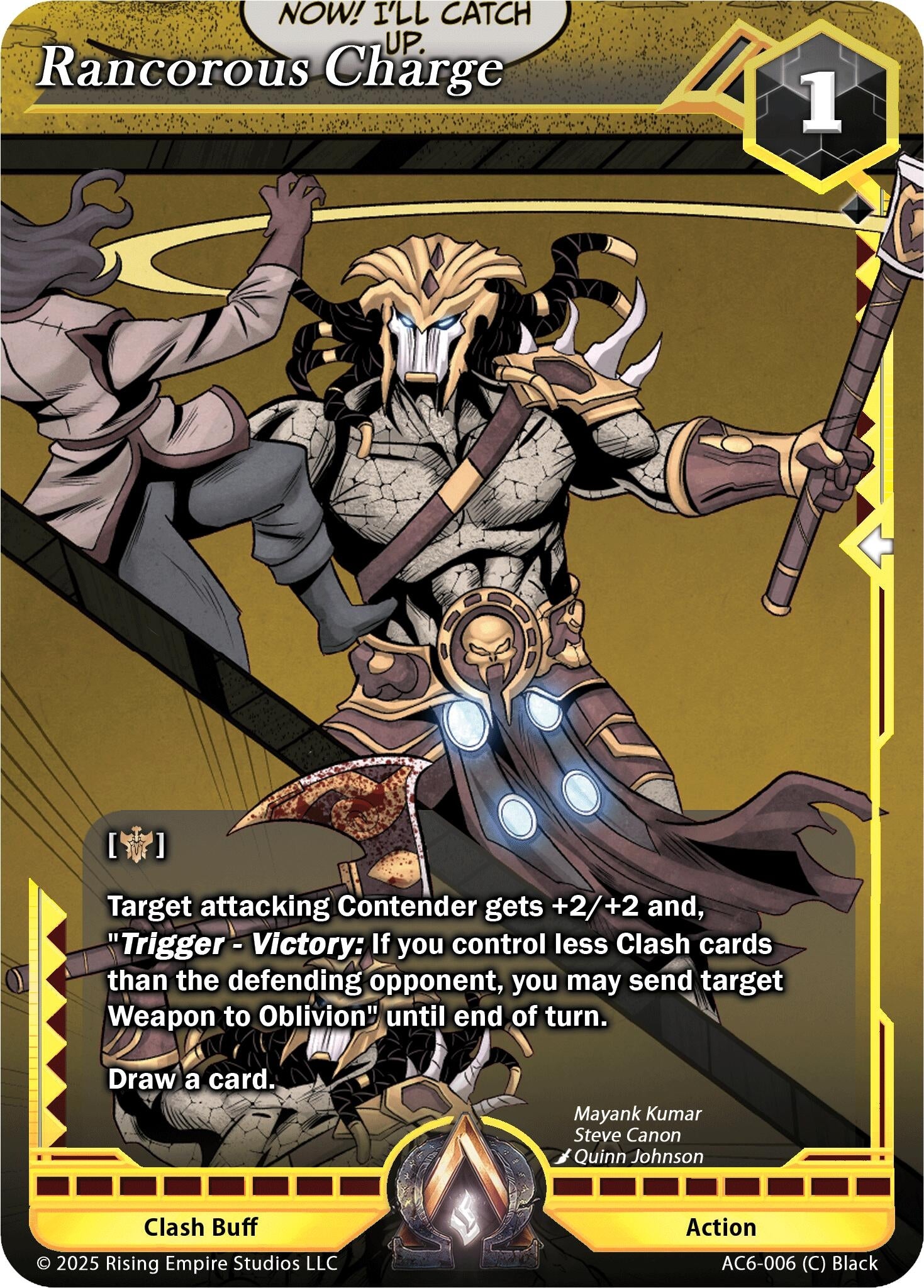 Image for Rancorous Charge (Gold) (AC6-006) (Echoes of Eternity) - Alpha Clash