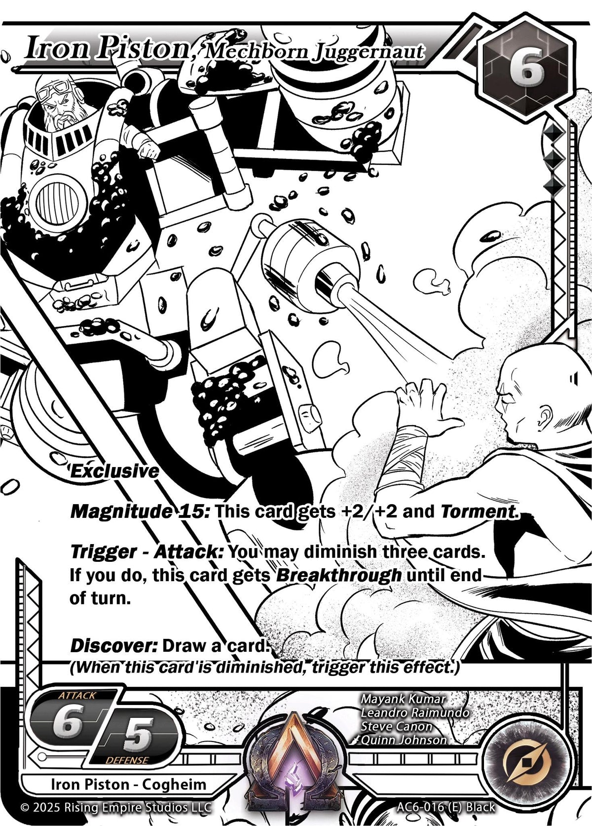 Image for Iron Piston, Mechborn Juggernaut (Ink) (AC6-016) (Echoes of Eternity) - Alpha Clash