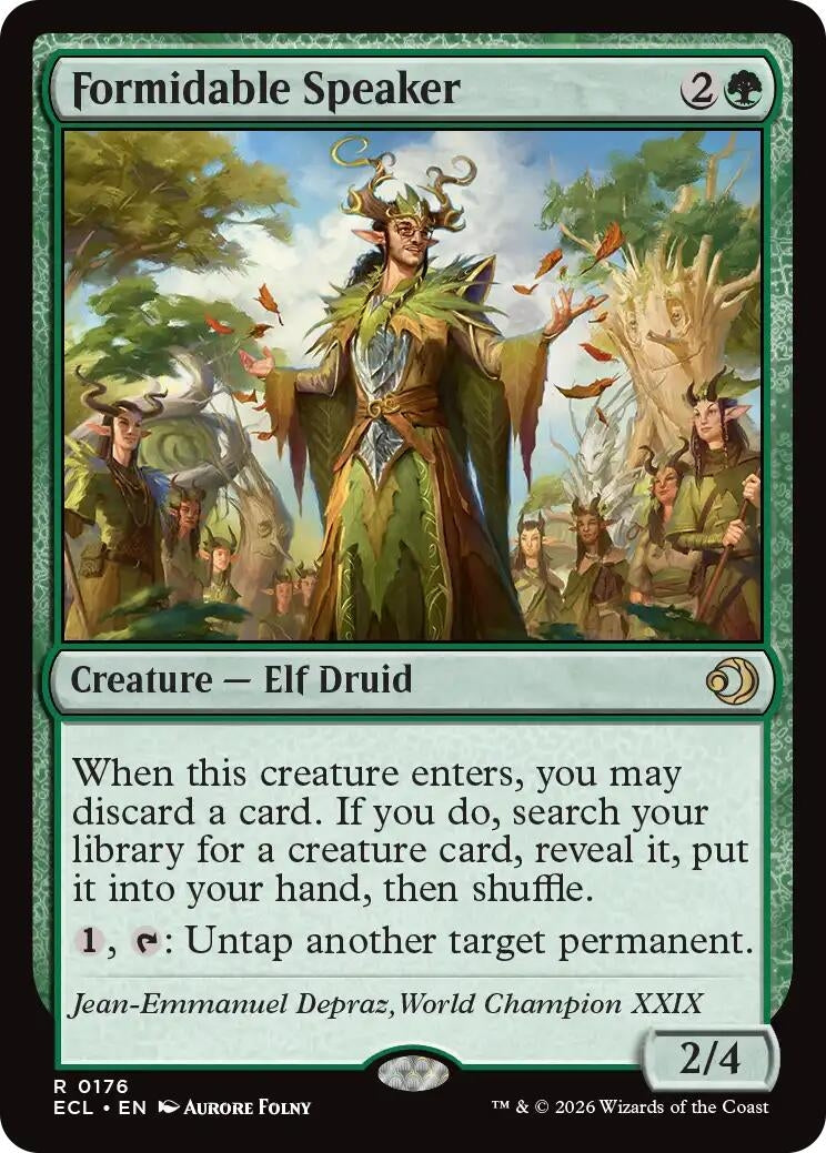 Image for Formidable Speaker (176) (Lorwyn Eclipsed) - Magic: The Gathering