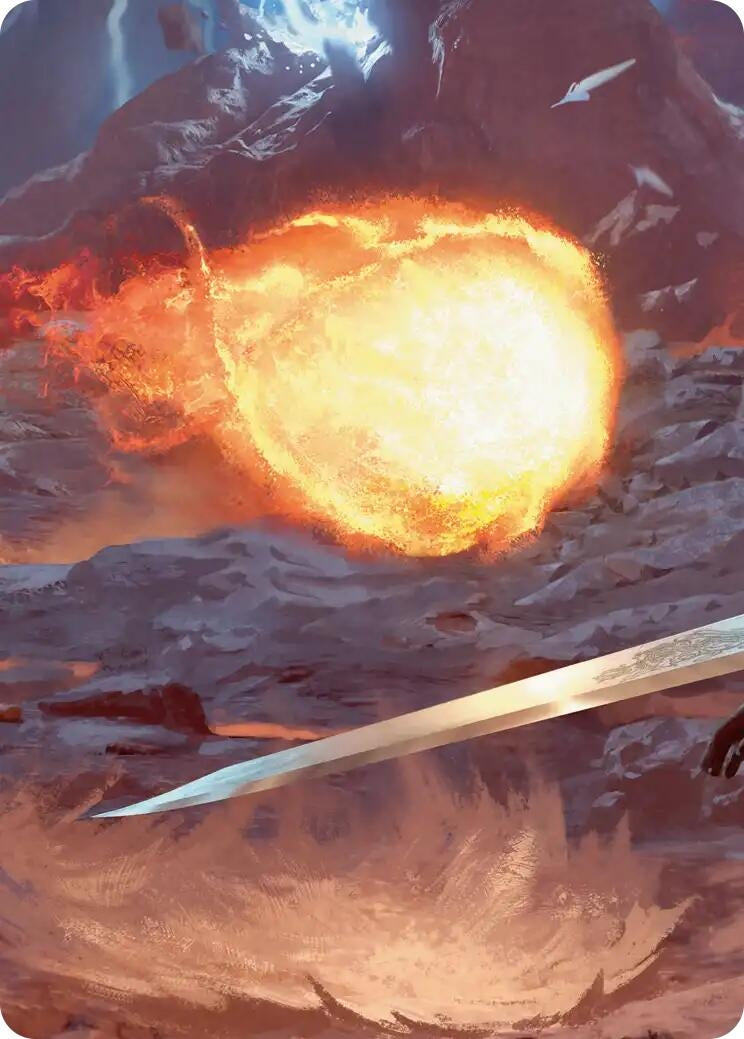 Image for Duelist's Flame Scene Art Card (11) (FINAL FANTASY) - Magic: The Gathering
