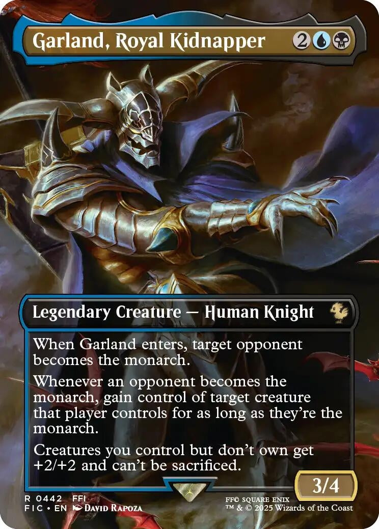 Image for Garland, Royal Kidnapper (Borderless) (442) (FINAL FANTASY) - Magic: The Gathering