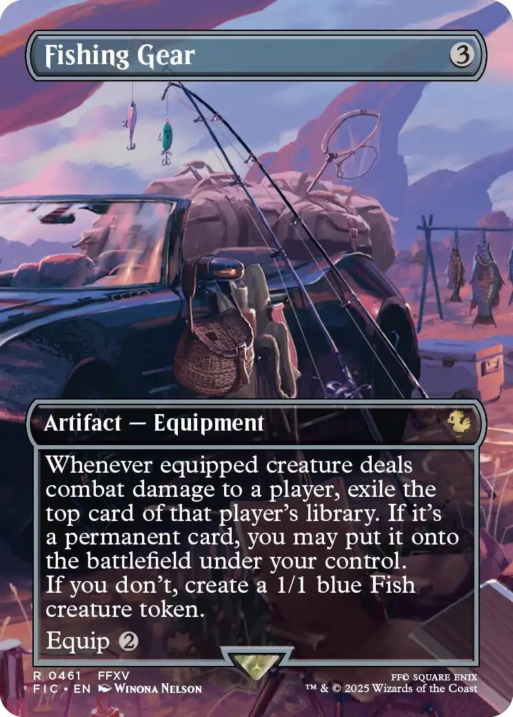 Image for Fishing Gear (Borderless) (461) (FINAL FANTASY) - Magic: The Gathering