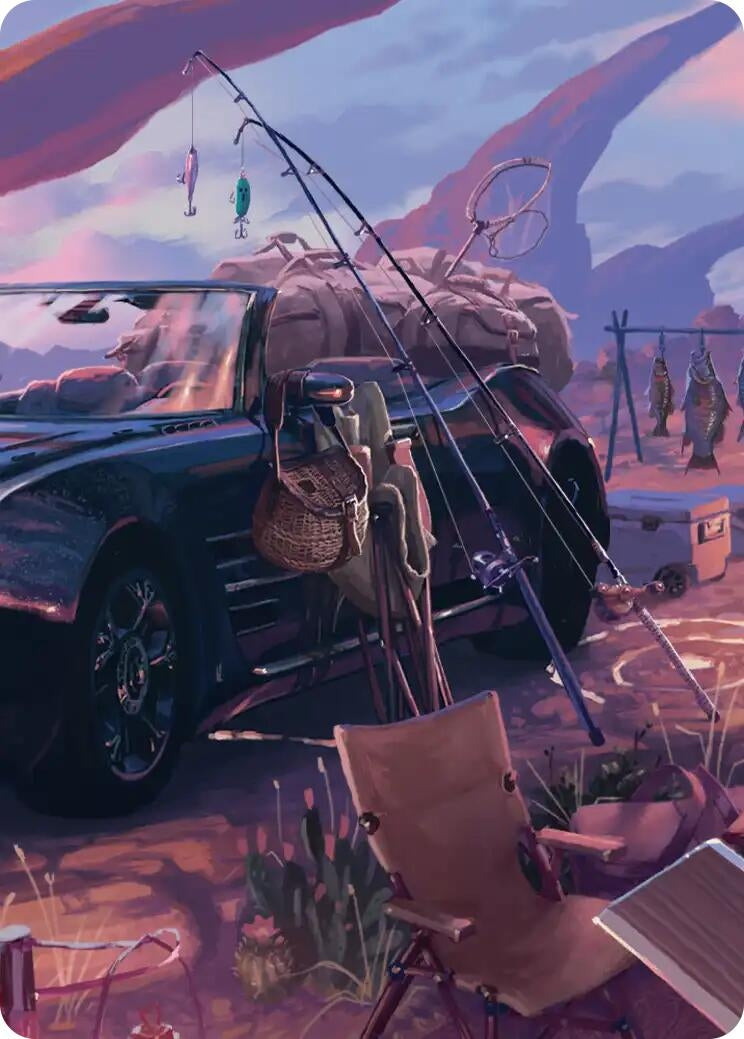 Image for Fishing Gear Scene Art Card (20) (FINAL FANTASY) - Magic: The Gathering