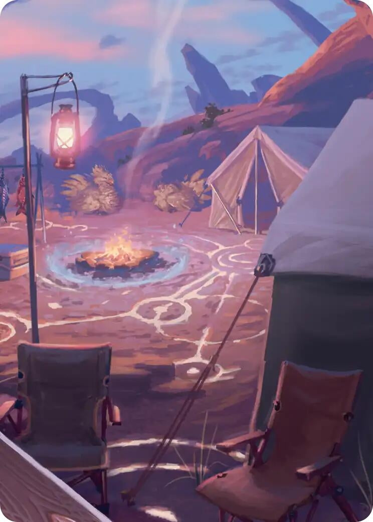 Image for Chocobo Camp Scene Art Card (21) (FINAL FANTASY) - Magic: The Gathering