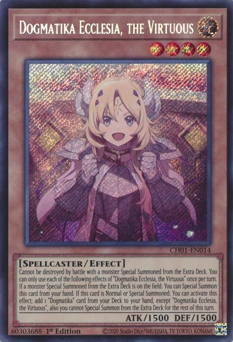 Image for Dogmatika Ecclesia, the Virtuous (Secret Rare) (CH01-EN014) (CH01) - YuGiOh