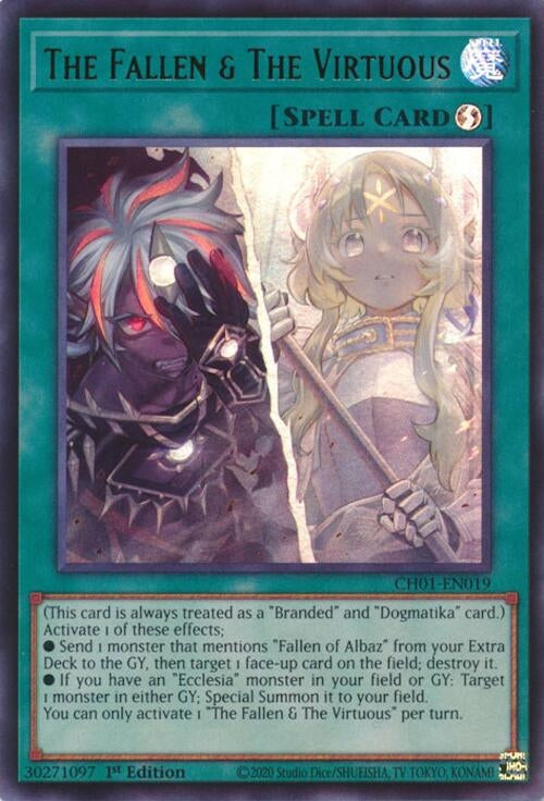 Image for The Fallen & The Virtuous (CH01-EN019) (CH01) - YuGiOh