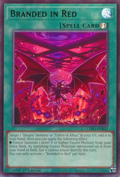 Image for Branded in Red (CH01-EN022) (CH01) - YuGiOh