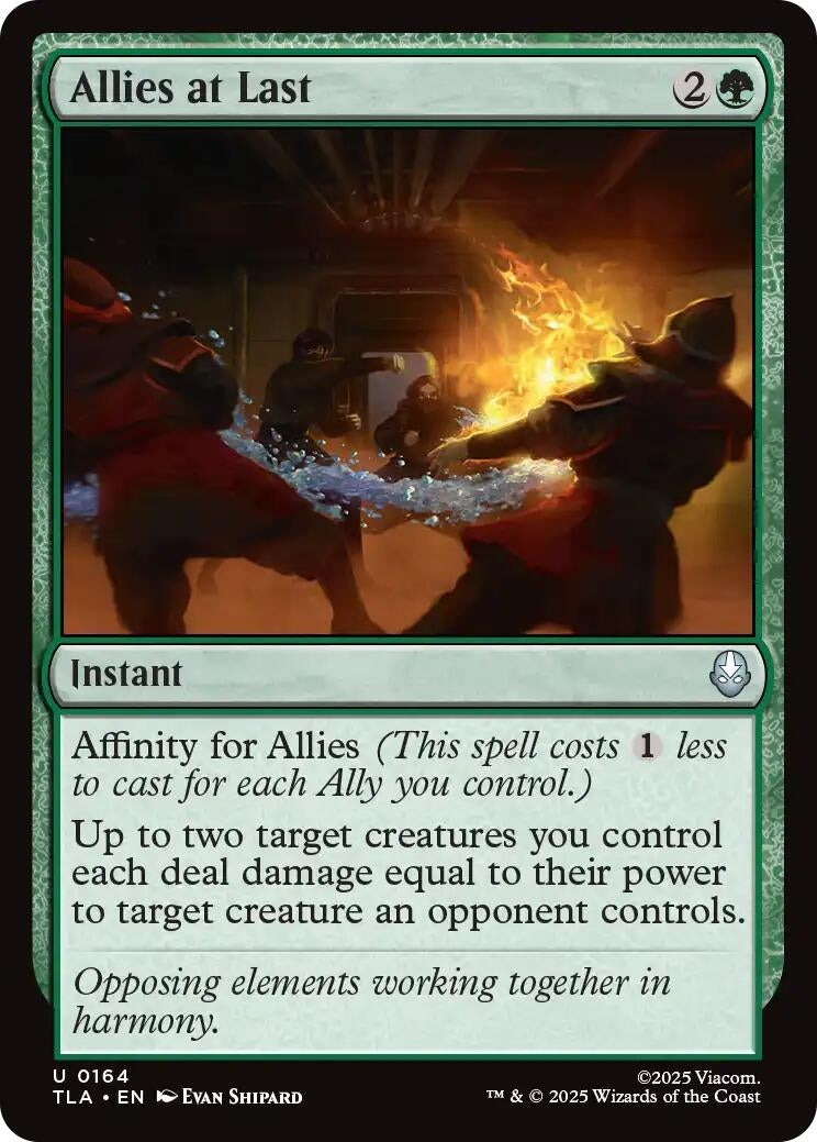Image for Allies at Last (164) (Avatar: The Last Airbender) - Magic: The Gathering