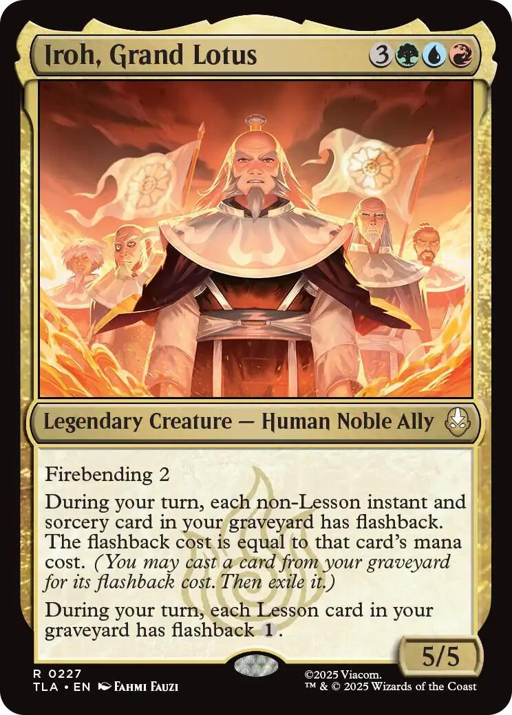 Image for Iroh, Grand Lotus (227) (Avatar: The Last Airbender) - Magic: The Gathering