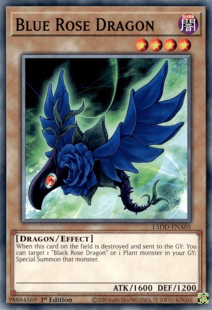 Blue Rose Dragon (L5DD-ENA05) (Legendary 5D's Decks)