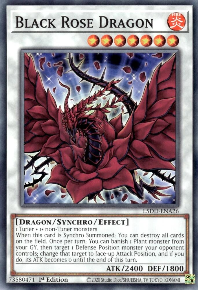 Black Rose Dragon (L5DD-ENA26) (Legendary 5D's Decks)