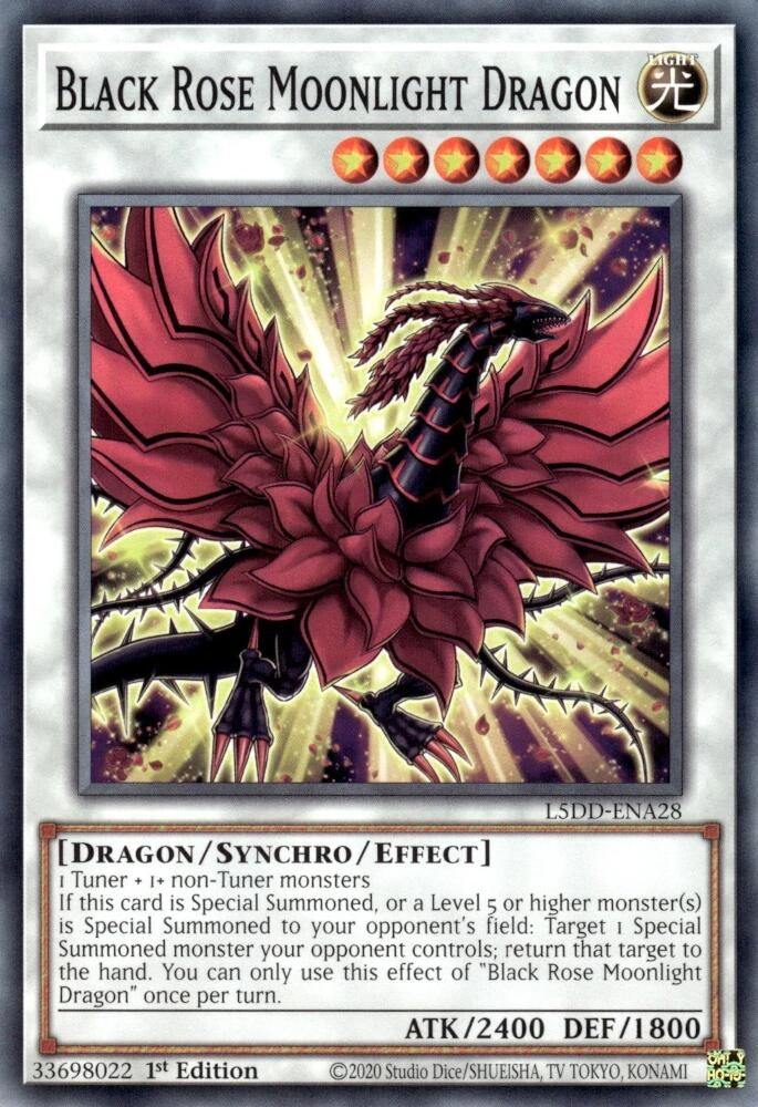 Black Rose Moonlight Dragon (L5DD-ENA28) (Legendary 5D's Decks)