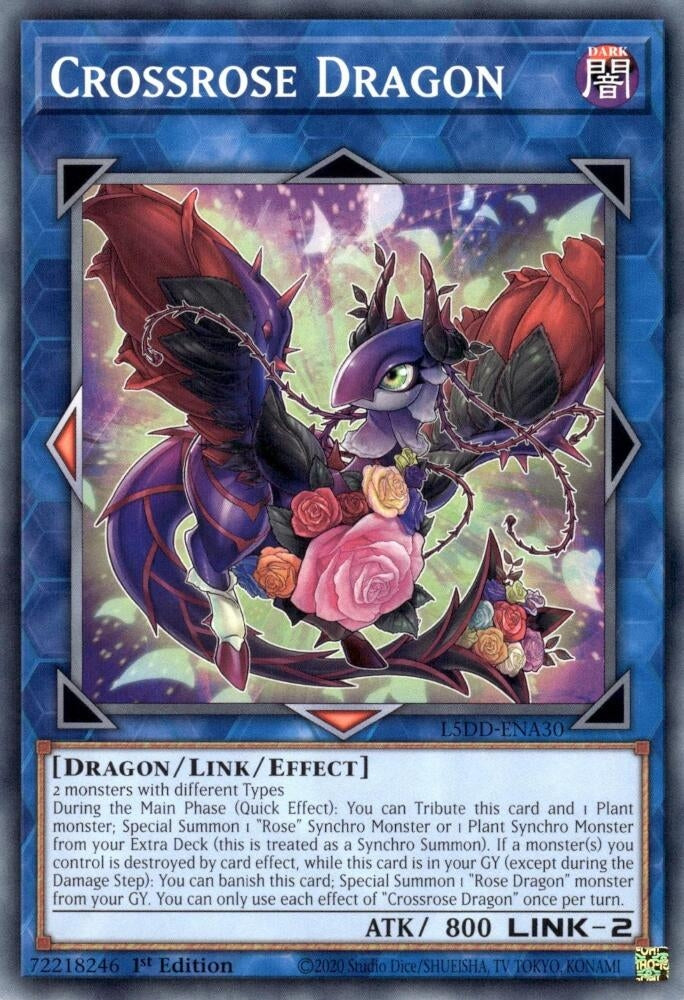 Crossrose Dragon (L5DD-ENA30) (Legendary 5D's Decks)