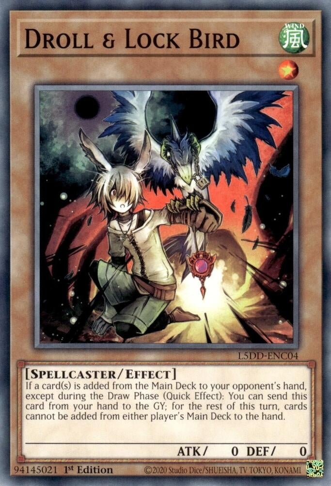 Droll & Lock Bird (L5DD-ENC04) (Legendary 5D's Decks)
