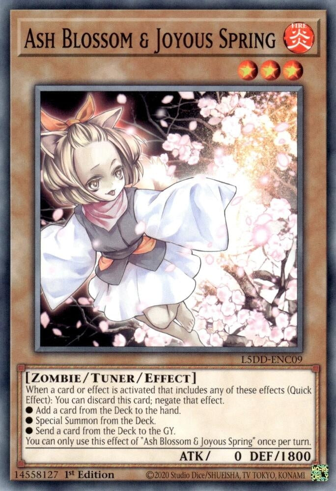 Ash Blossom & Joyous Spring (L5DD-ENC09) (L5DD-ENC09) (Legendary 5D's Decks)