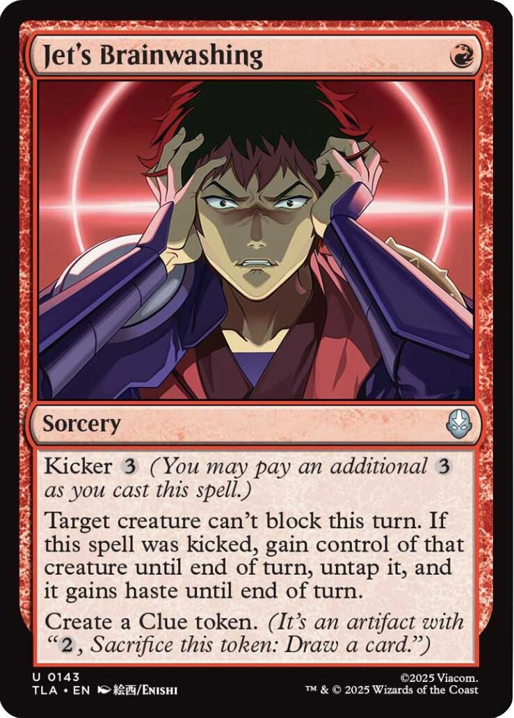 Image for Jet's Brainwashing (143) (Avatar: The Last Airbender) - Magic: The Gathering