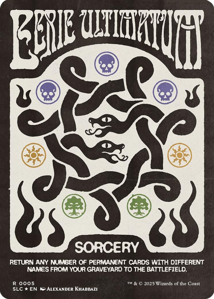 Image for Eerie Ultimatum (Halo Foil) (5) (Secret Lair Countdown Kit) - Magic: The Gathering