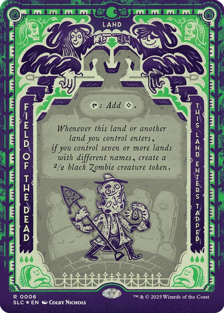 Image for Field of the Dead (Halo Foil) (6) (Secret Lair Countdown Kit) - Magic: The Gathering