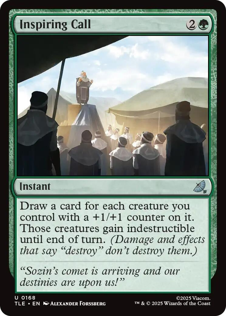 Image for Inspiring Call (168) (Avatar: The Last Airbender: Eternal-Legal) - Magic: The Gathering