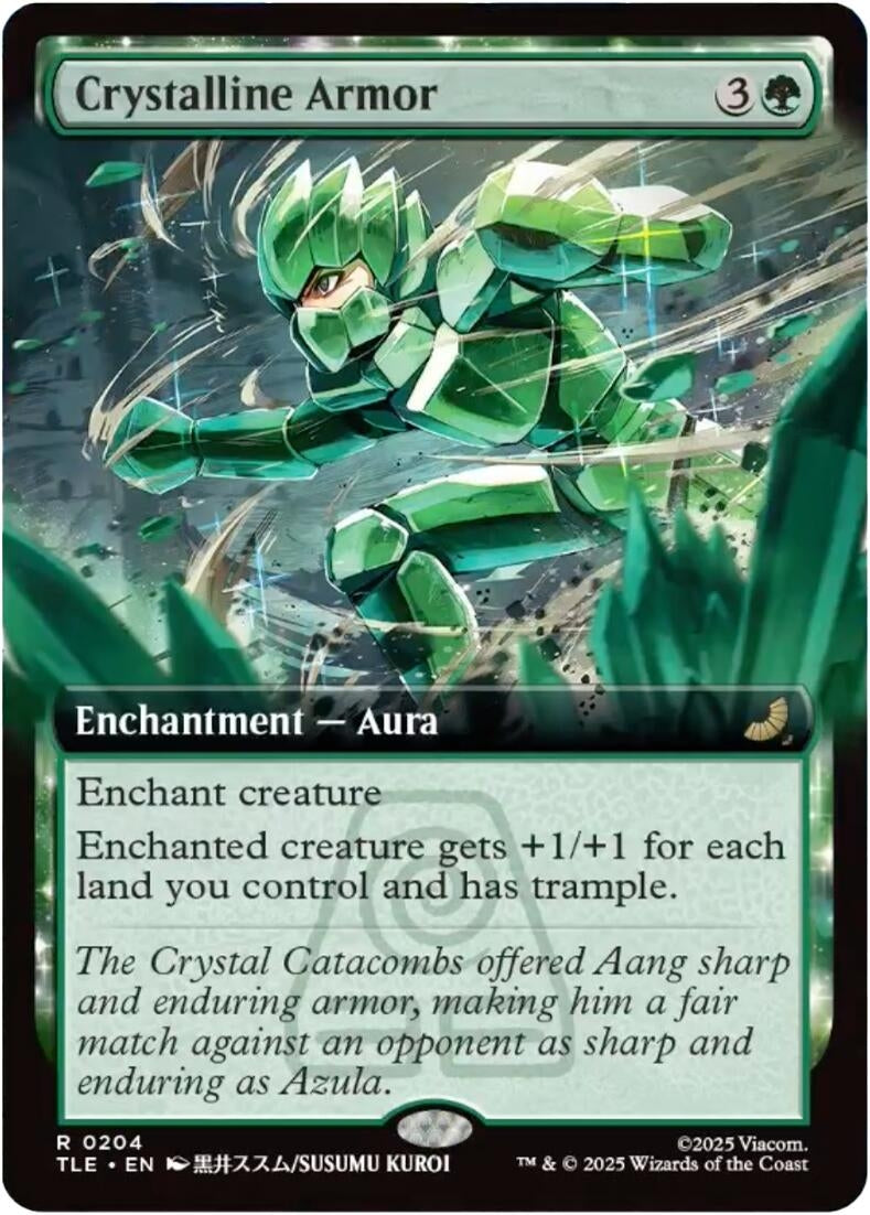 Image for Crystalline Armor (Extended Art) (204) (Avatar: The Last Airbender: Eternal-Legal) - Magic: The Gathering