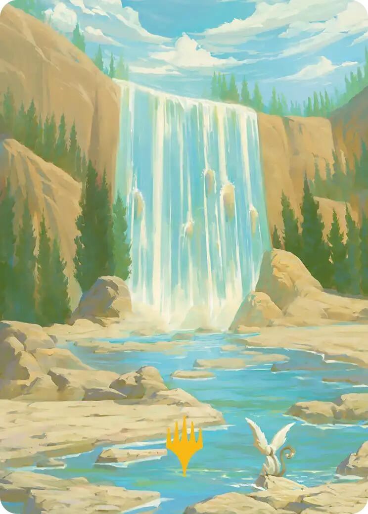 Image for Island Art Card (Gold-Stamped Signature) (51) (Avatar: The Last Airbender) - Magic: The Gathering