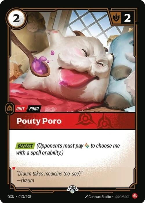 Pouty Poro (013/298) (Riftbound Organized Play Promotional Cards)
