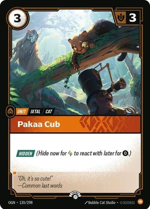 Pakaa Cub (135/298) (Riftbound Organized Play Promotional Cards)
