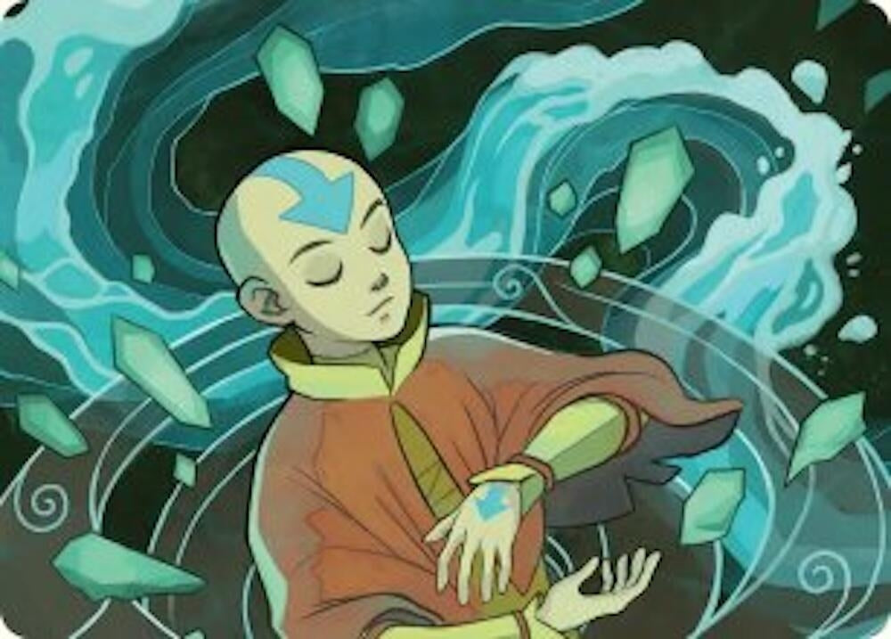 Aang, at the Crossroads Art Card (45) (Avatar: The Last Airbender)