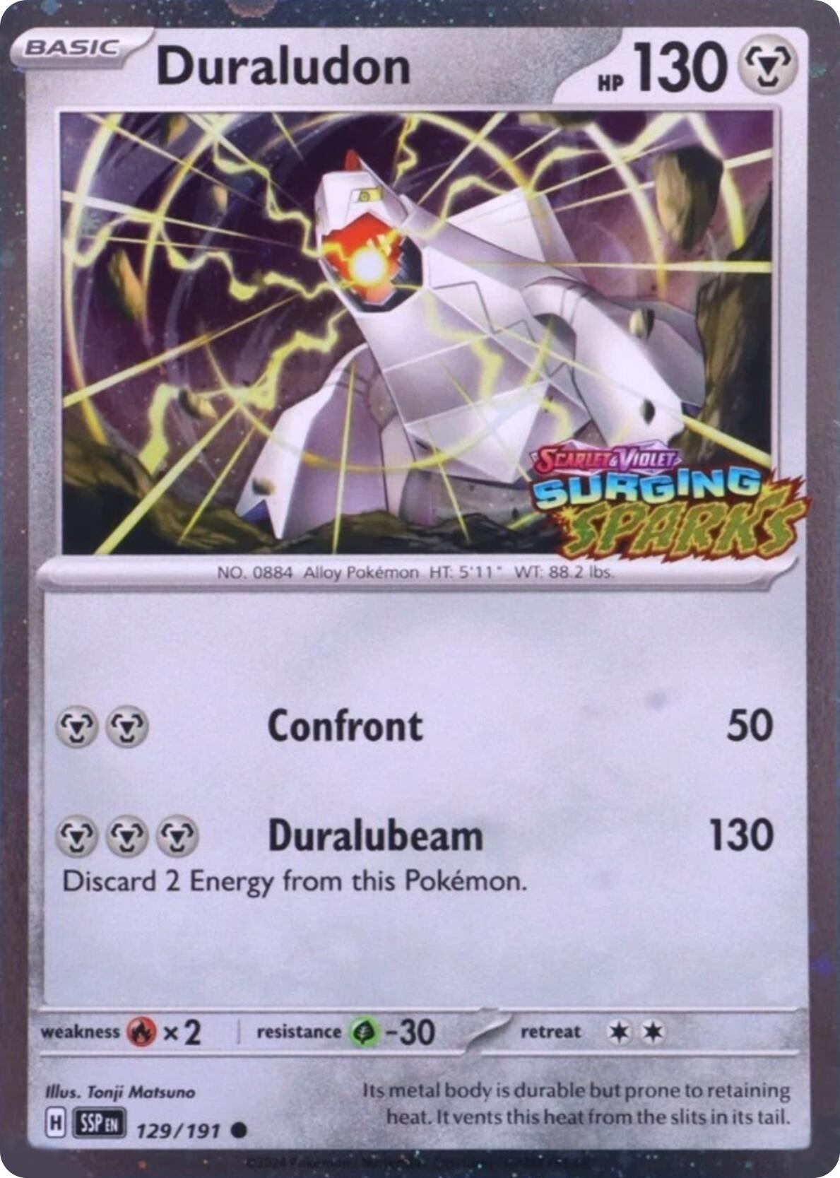 Image for Duraludon (Surging Sparks) (129/191) (Miscellaneous Cards & Products) - Pokemon