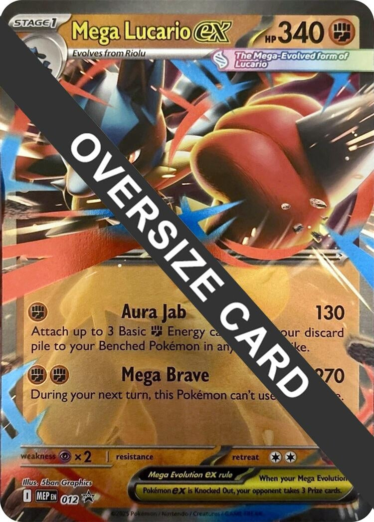 Image for Mega Lucario ex - 012 (012) (Jumbo Cards) - Pokemon