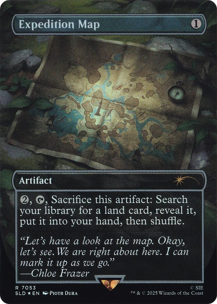 Image for Expedition Map (Rainbow Foil) (7053) (Secret Lair Drop Series) - Magic: The Gathering