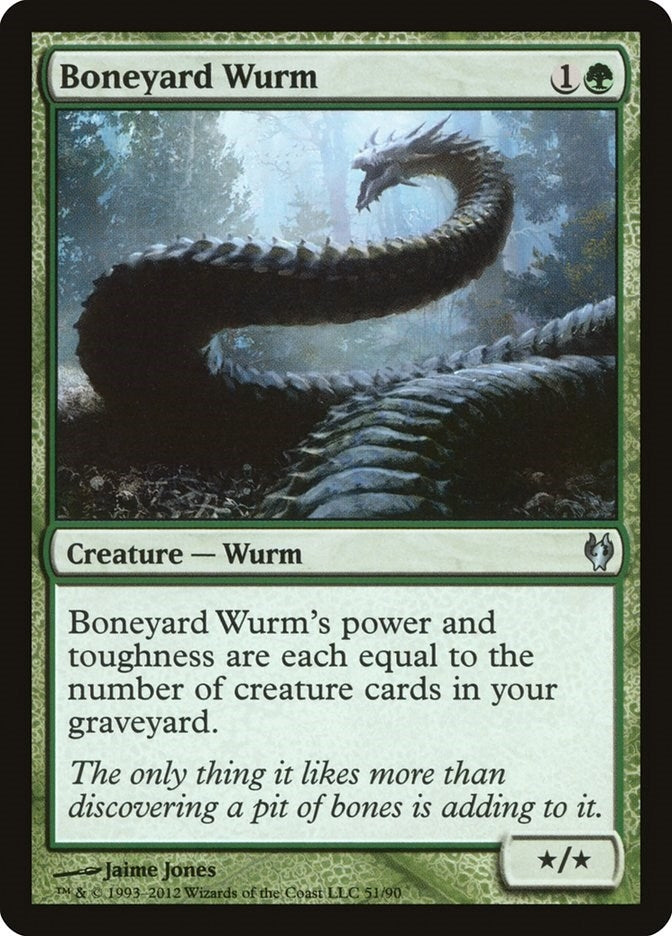 Image for Boneyard Wurm (51) (Izzet vs. Golgari) - Magic: The Gathering