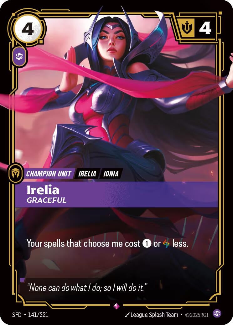 Irelia - Graceful (141/221) (Spiritforged)