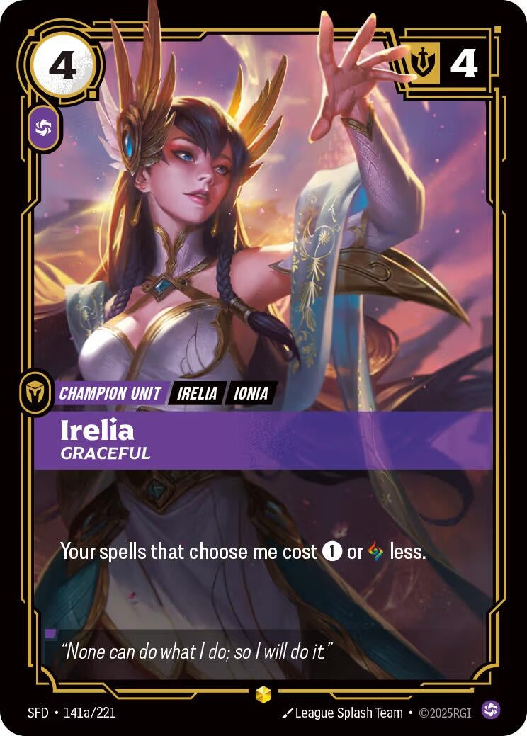 Irelia - Graceful (Alternate Art) (141a/221) (Spiritforged)