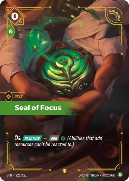 Seal of Focus (Overnumbered) (226/221) (Spiritforged)