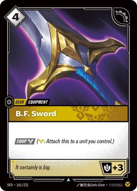 B.F. Sword (161/221) (Spiritforged)